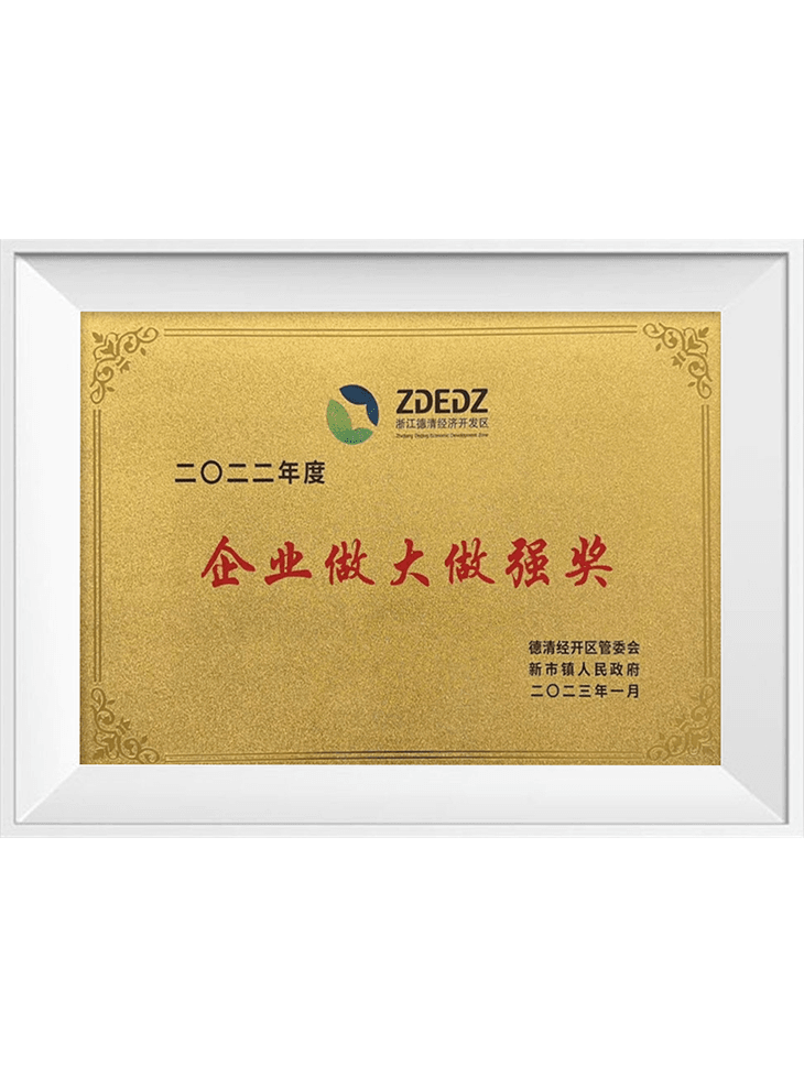 2022年度 企業(yè)做大做強(qiáng)獎(jiǎng)